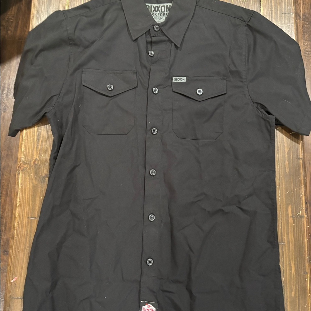 DIXXON Men's Black Casual Button Down Shirt
